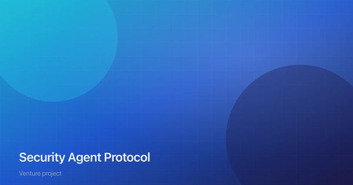 SAP / SAAP — Security Agent Protocol venture